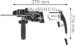 BOSCH GBH 2-28 Kırıcı delici 2.9 kg, 880 W (0 611 267 500)