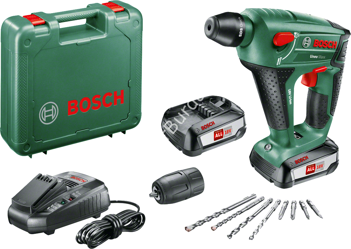 Bosch UNEO MAXX 18 V 2,5 AH Kırıcı Delici (Çift Akü)