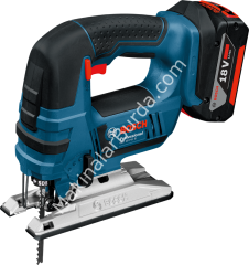 Bosch Professional GST 18 V-LI B 5,0 Ah Çift Akülü Dekupaj Testere - L-boxx Çantalı